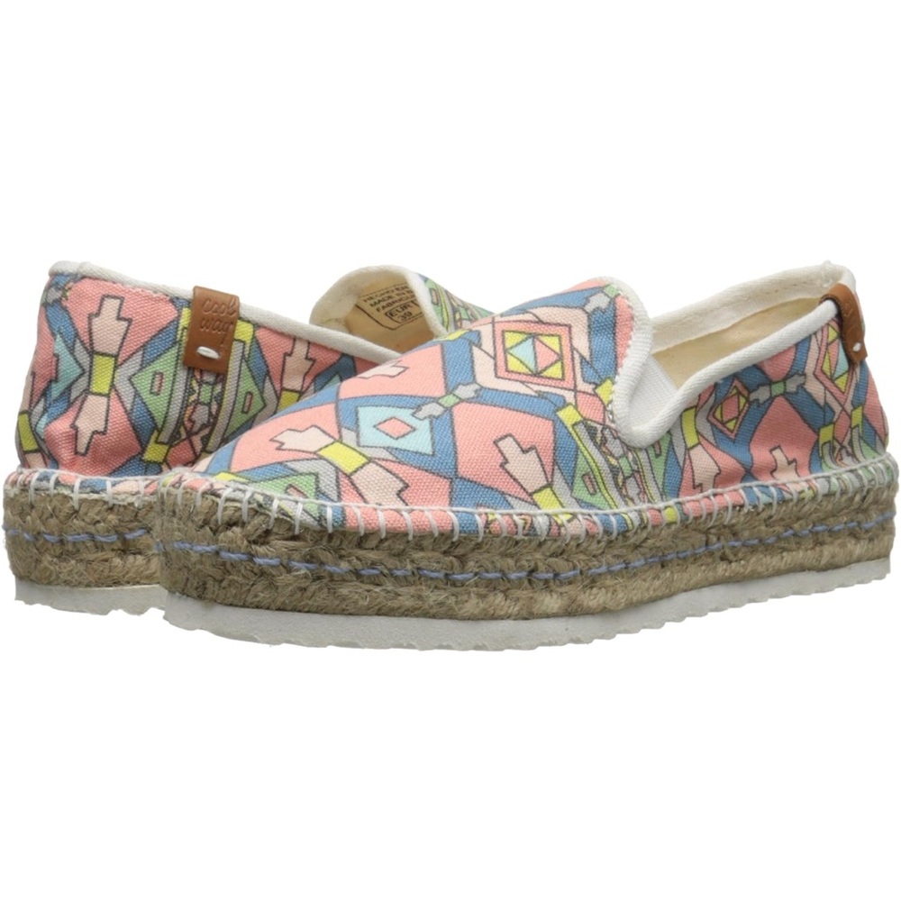 Coolway Colorful Espadrille Slip-On Canvas Shoes Size 7.5